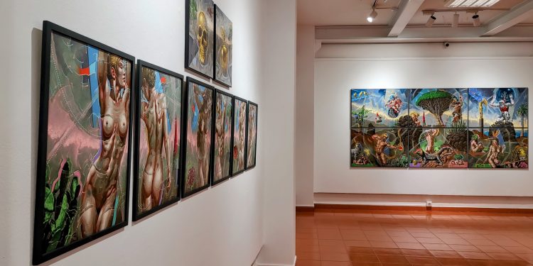 ‘Retrospectum’ repasa dos décadas de la obra de Manolo Yanes en la Sala de Arte Agüimes