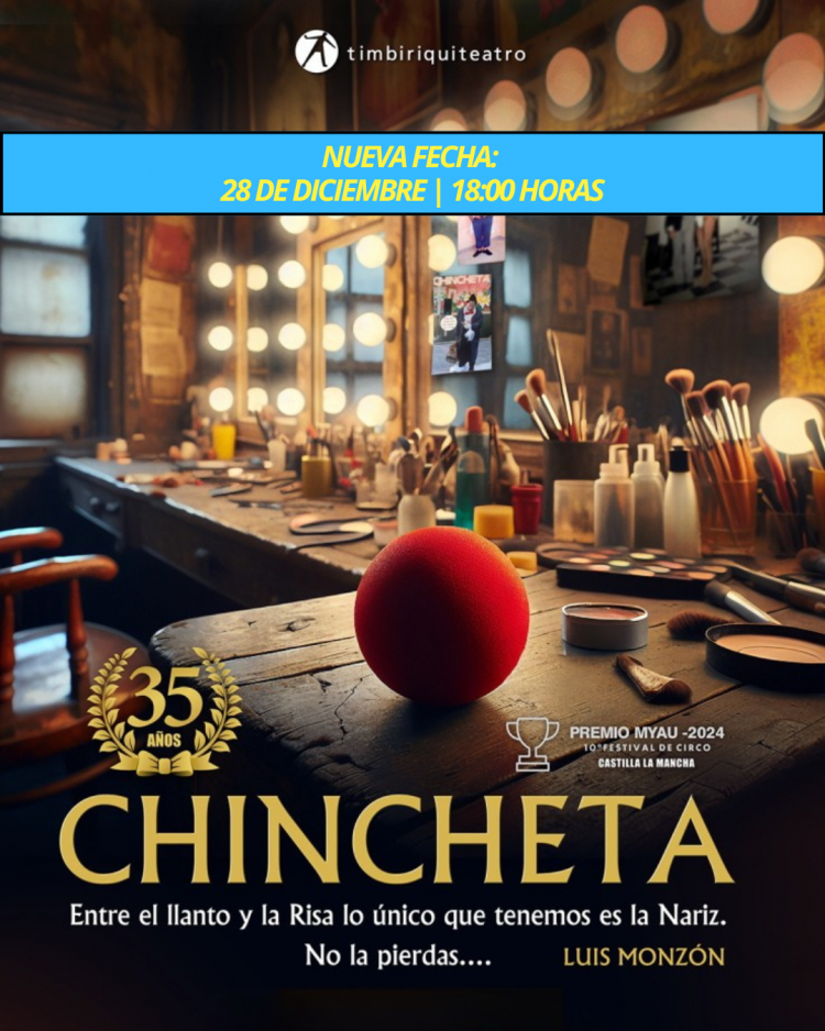 El Teatro Hespérides de Guía acoge este domingo el espectáculo “Chincheta, 35 años más canario que el plátano”