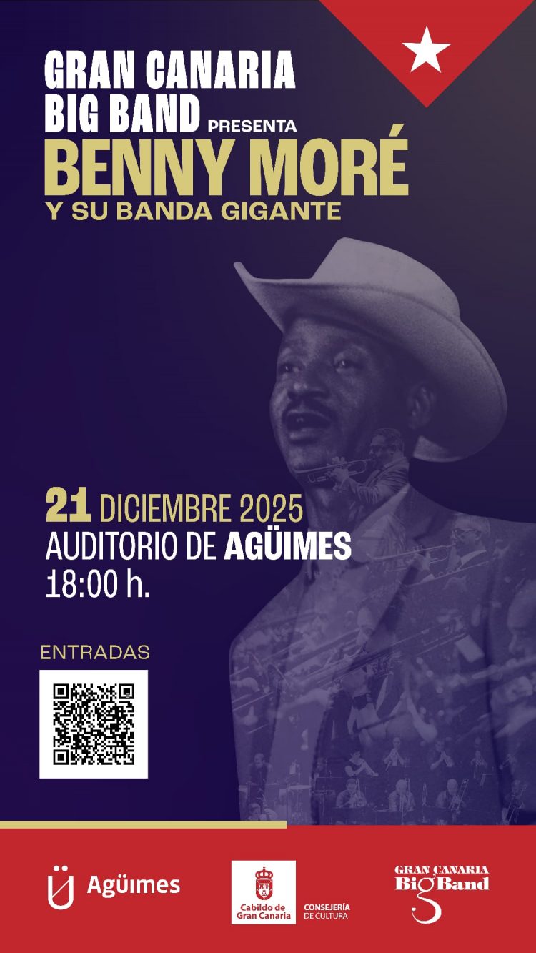 Gran Canaria Big Band ofrece este domingo su homenaje musical a Benny Moré en el Auditorio de Agüimes