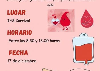 La comunidad educativa del IES Carrizal impulsa una actividad solidaria de donación de sangre