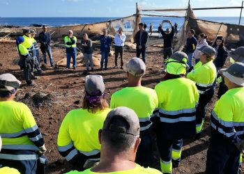 La Mancomunidad del Sureste presenta en El Burrero los avances del plan de limpieza de invernaderos abandonados y mejora ambiental de la comarca