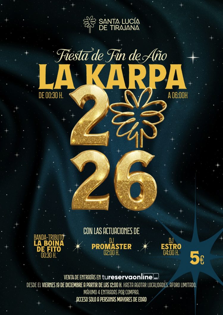 Las entradas para la Fiesta de Fin de Año en la Karpa se ponen a la venta este viernes