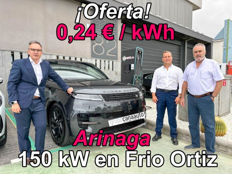 La oferta más económica para la recarga de vehículos eléctricos se sitúa en Arinaga