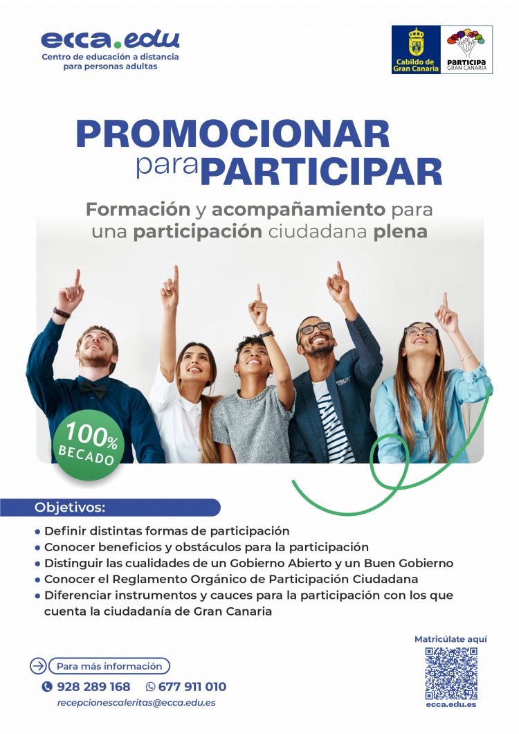 ecca.edu y el Cabildo de Gran Canaria se unen para fortalecer la cultura democrática en la isla a través del proyecto ‘Promocionar para participar’