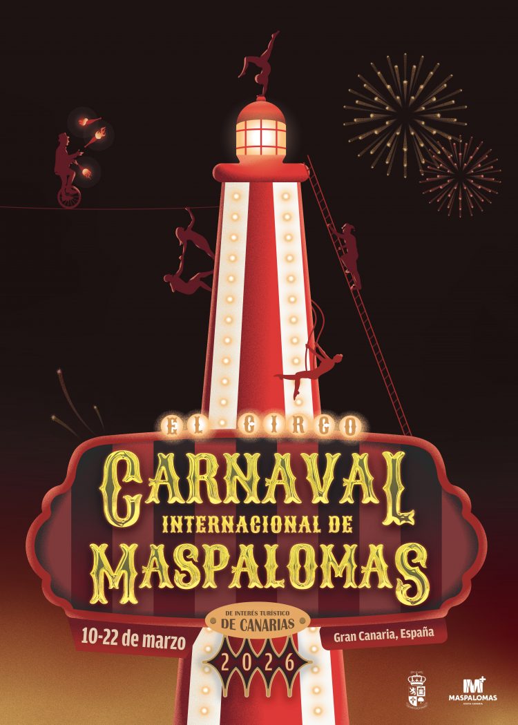 Maspalomas levanta la carpa del Carnaval 2026: circo, familias y el Faro como gran protagonista