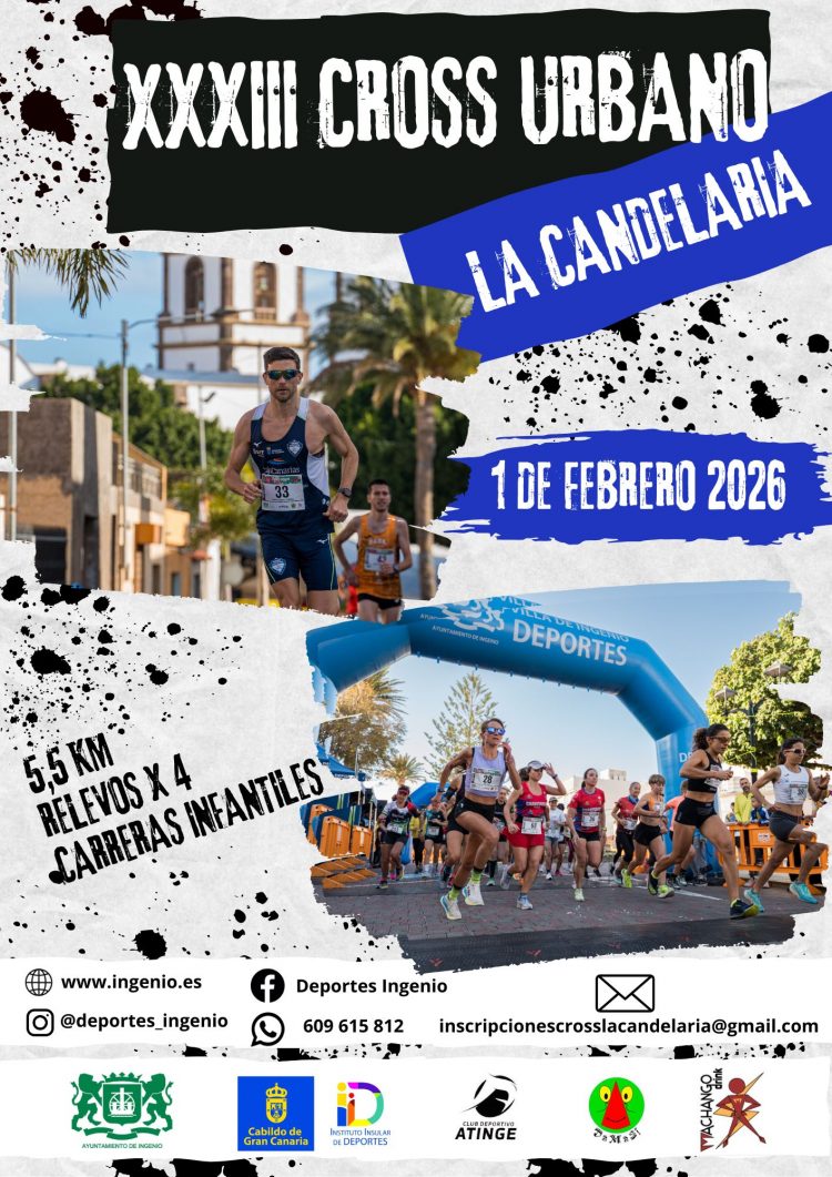 El Cross Urbano La Candelaria abre inscripciones para participar en su 33ª edición