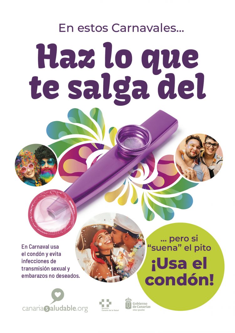 Sanidad pone en marcha una campaña para prevenir infecciones de transmisión sexual y embarazos no deseados durante el carnaval