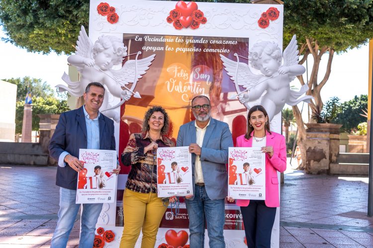 Vecindario invita a los grandes corazones a celebrar San Valentín apoyando el pequeño comercio
