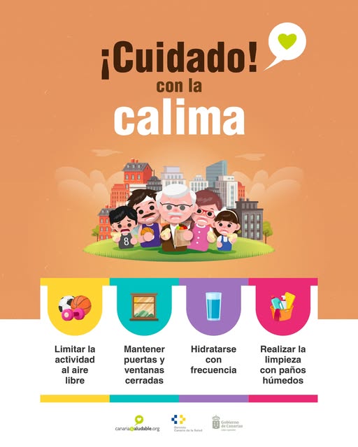 Sanidad recomienda a las personas más sensibles tomar precauciones durante el Carnaval ante la presencia de calima