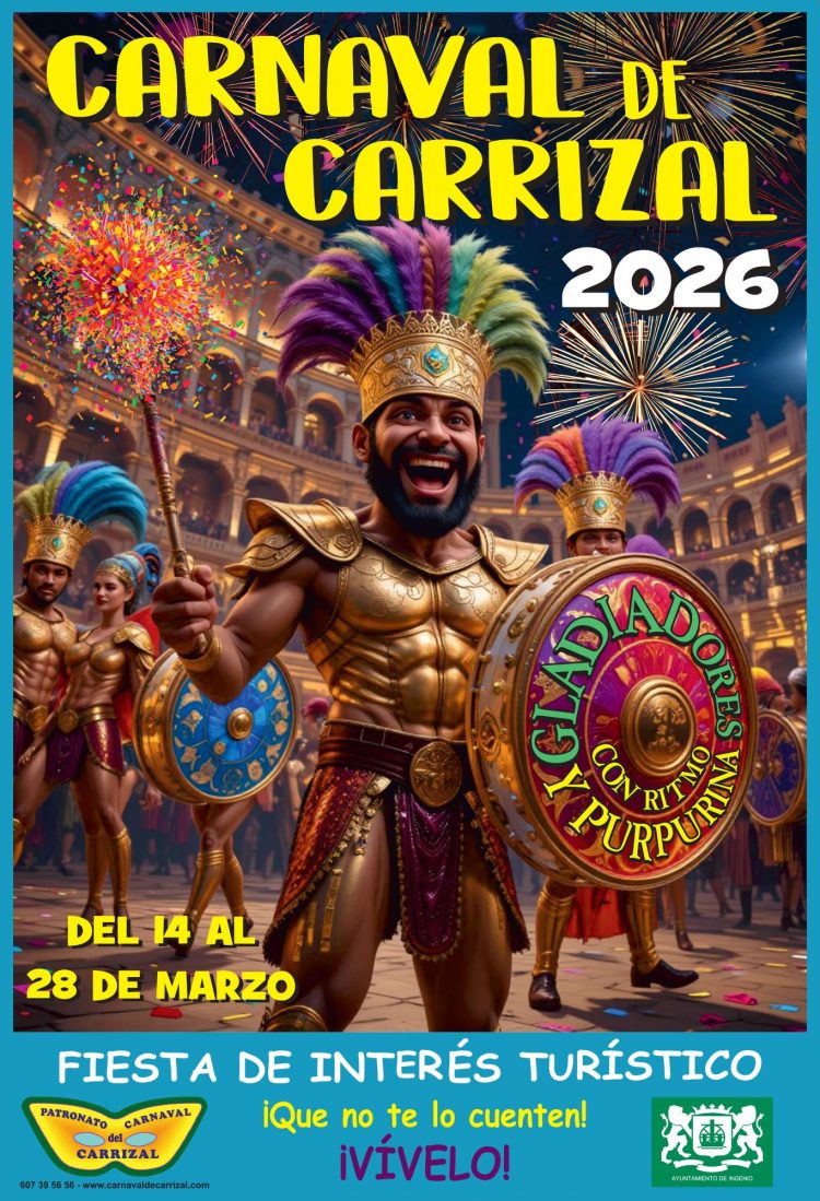 El Carrizal se prepara para vivir dos semanas de fiesta con el Carnaval 2026 dedicado a los “Gladiadores”