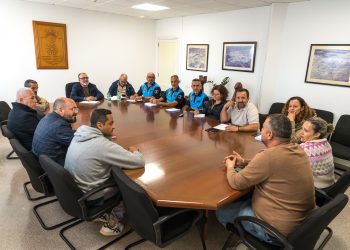 Diez personas durmieron en el albergue instalado por el Ayuntamiento de Santa Lucía por la borrasca Therese