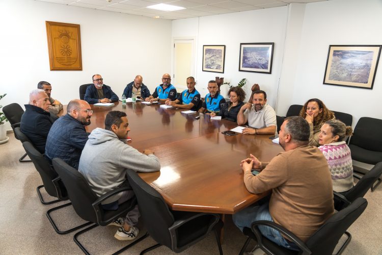 Diez personas durmieron en el albergue instalado por el Ayuntamiento de Santa Lucía por la borrasca Therese