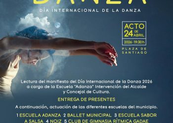 La Plaza de Santiago acoge este viernes la lectura del manifiesto del Día de la Danza y la actuación de las escuelas del municipio