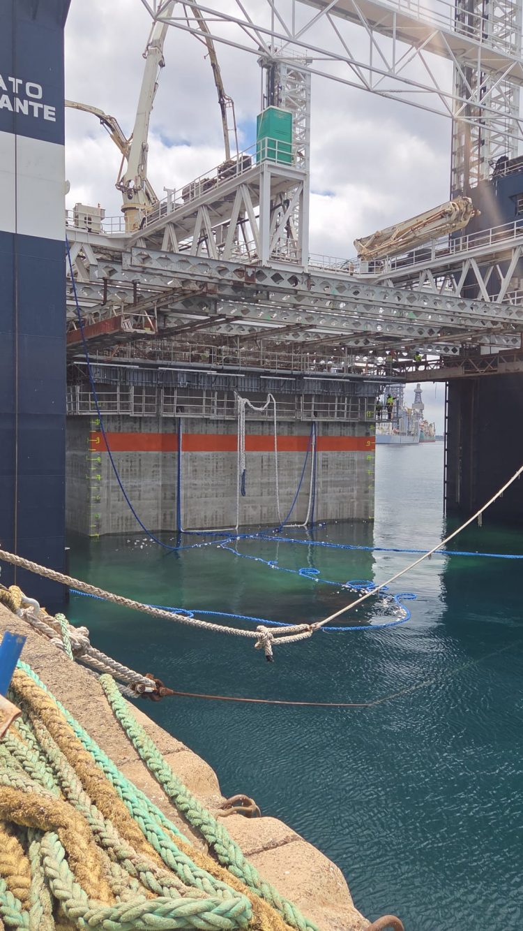 Arrancan los trabajos de construcción de los cajones para el dique Muelle Comercial del Puerto de Puerto del Rosario