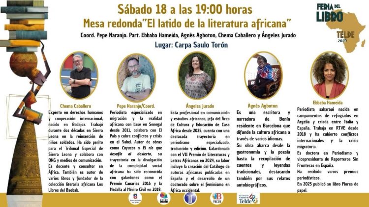 Telde acoge “El latido de la literatura africana” en la Feria del Libro 2026