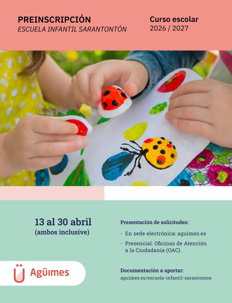 La Escuela Infantil Sarantontón abre este lunes el plazo de preinscripción para el curso 2026-2027