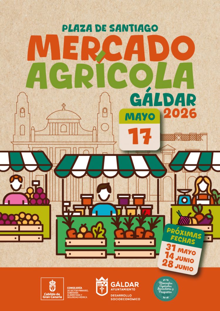 El Mercado Agrícola vuelve este domingo 17 de mayo a la Plaza de Santiago
