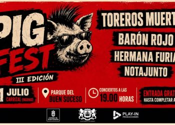 Toreros Muertos, Barón Rojo, Hermana Furia y Notajunto, cartel del 3º Pig Fest