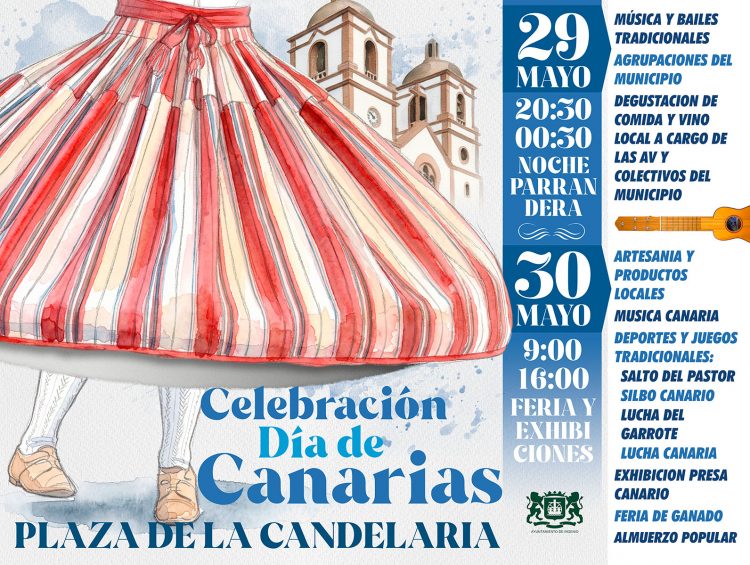 La Plaza de La Candelaria acogerá este año los actos de celebración del Día de Canarias en la Villa de Ingenio