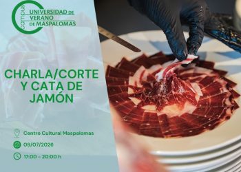 El campeón del Mundo de Corte de Jamón, Geovany Almanza, participa en la Universidad de Verano de Maspalomas