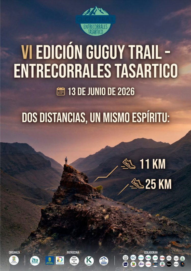 VI Guguy Trail Entrecorrales Tasartico: deporte y naturaleza se dan la mano este sábado en La Aldea de San Nicolás 