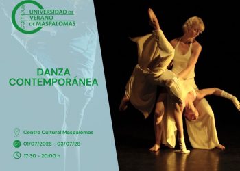 La bailarina y coreógrafa, Violeta Aguilera, imparte un curso de Danza Contemporánea en la Universidad de Verano de Maspalomas