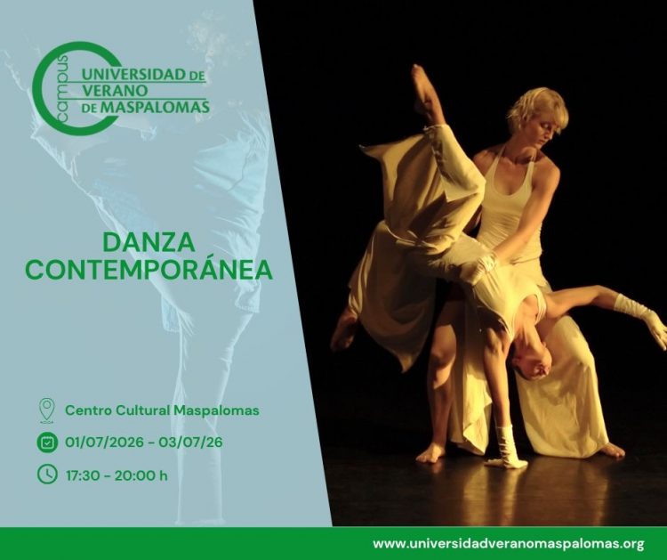 La bailarina y coreógrafa, Violeta Aguilera, imparte un curso de Danza Contemporánea en la Universidad de Verano de Maspalomas