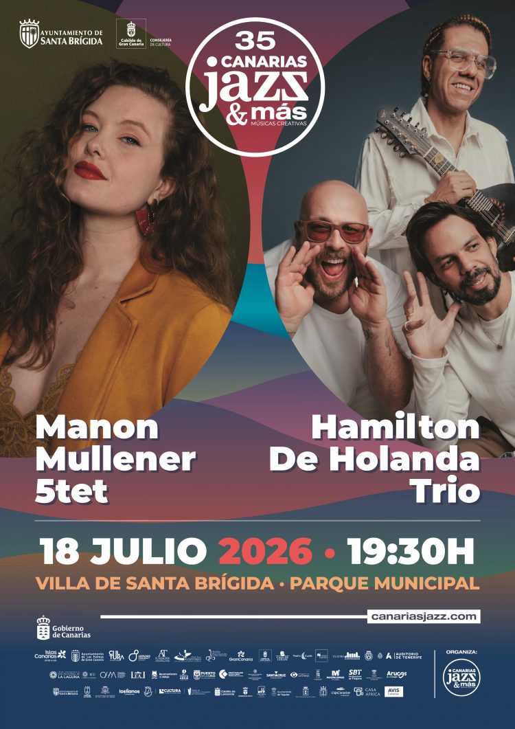 Hamilton de Holanda Trio y Manon Mullener 5tet este sábado en Santa Brígida