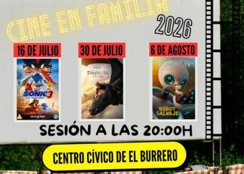 Tres noches de cine en El Burrero para disfrutar en familia