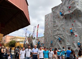 SBT amplía su área deportiva de escalada en Maspalomas