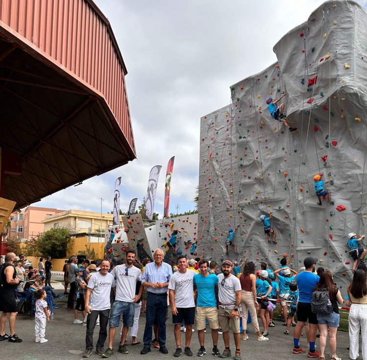 SBT amplía su área deportiva de escalada en Maspalomas
