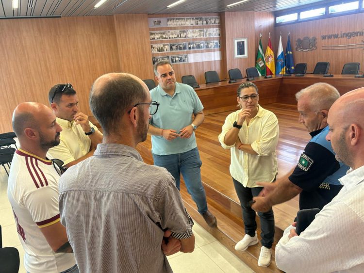 El Ayuntamiento de Ingenio refuerza la vigilancia en el Aeropuerto de Gran Canaria