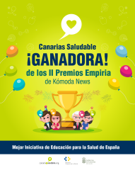 Canarias Saludable, galardonado con el premio nacional Empiria a la mejor iniciativa de Educación para la Salud