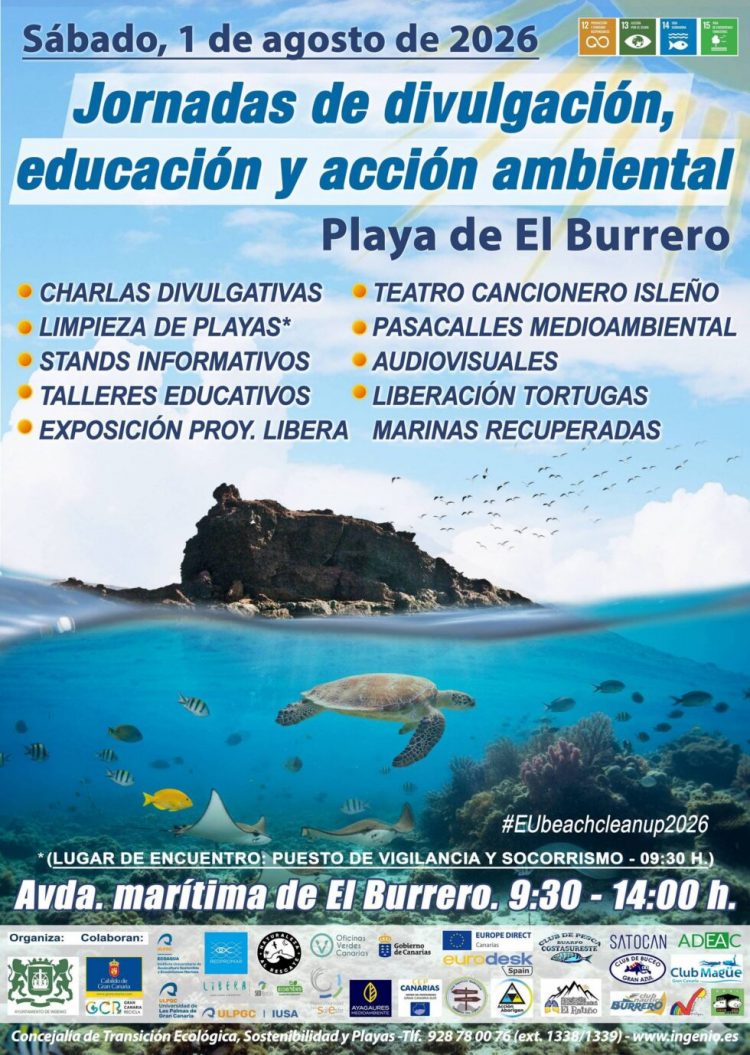 Nueva edición de las Jornadas de Divulgación, Educación y Acción Ambiental Playa de El Burrero 2026