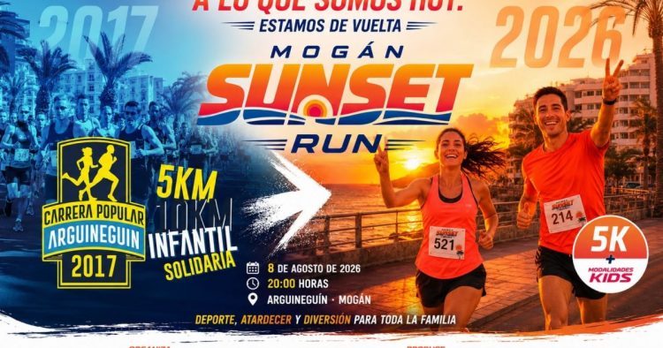Mogán recupera la Carrera Popular de Arguineguín con la Sunset Run de 5 kilómetros