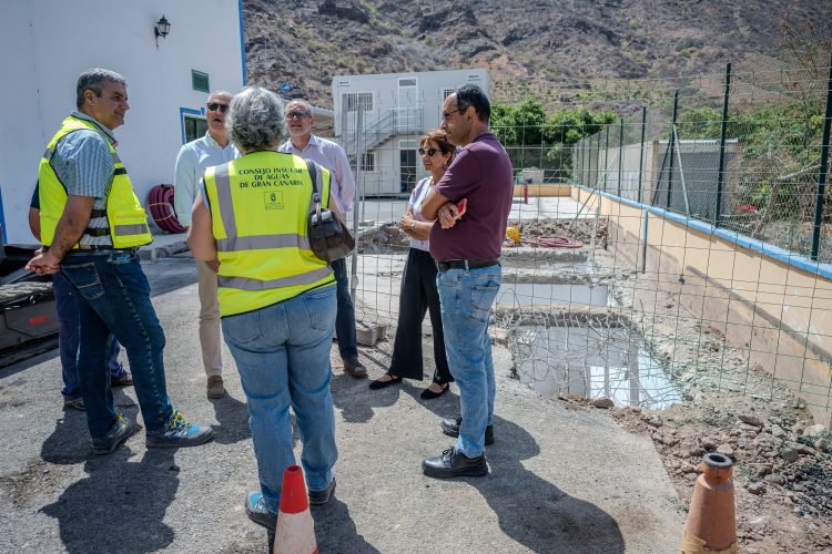 Los directores generales Costas y Aguas del Gobierno de Canarias visitan Mogán para avanzar en proyectos clave del litoral y el ciclo integral del agua