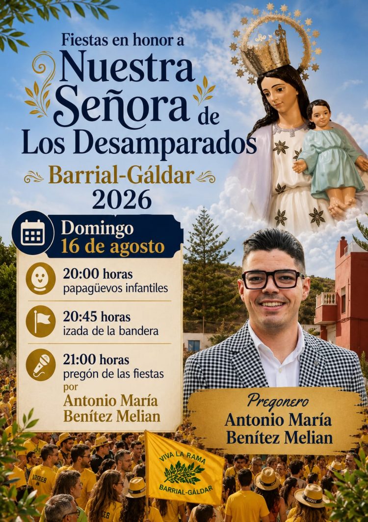 Antonio María Benítez Melián, concejal de Gáldar, pregonará las fiestas de Barrial este domingo