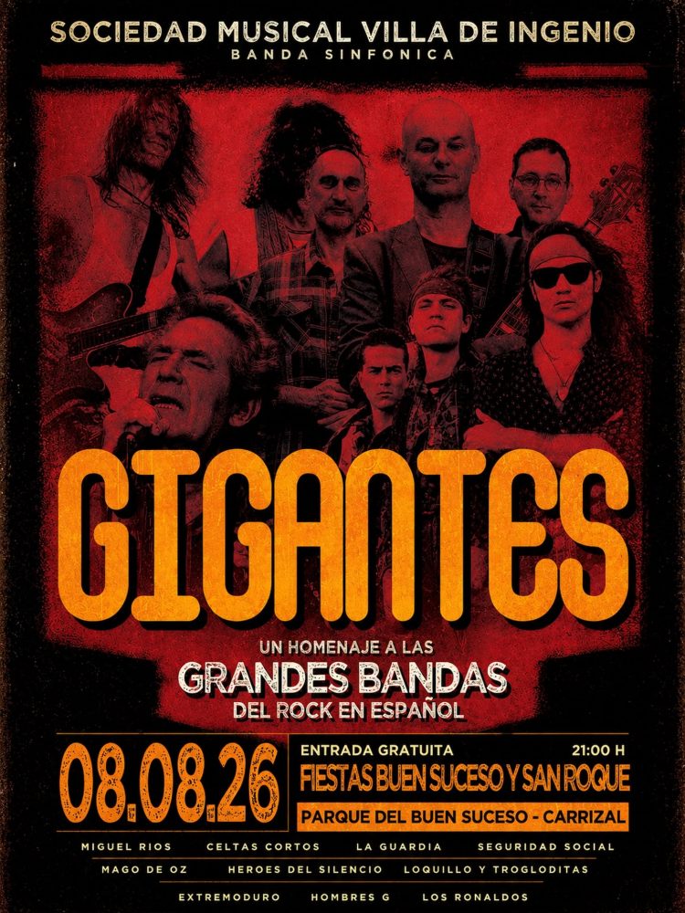 La Sociedad Musical Villa de Ingenio presenta este sábado en El Carrizal su nuevo espectáculo: ‘Gigantes’