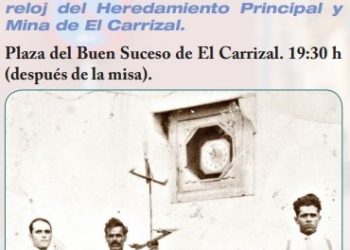 Inauguración de la recreación del Reloj de la Heredad de El Carrizal este viernes en la Plaza del Buen Suceso