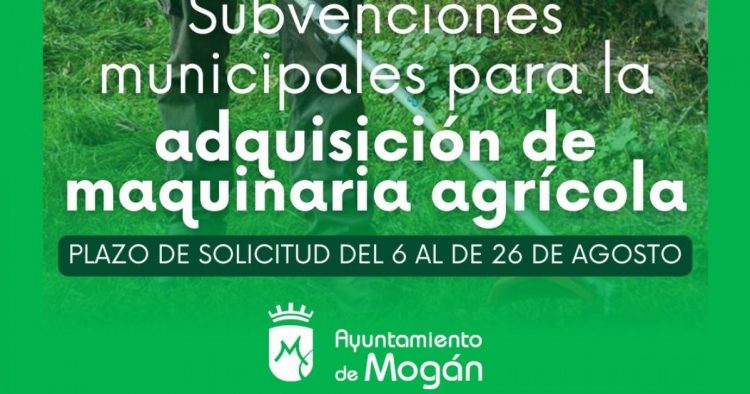 Mogán abre una nueva convocatoria de ayudas para la adquisición de maquinaria agrícola