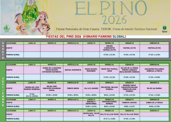 El aparcamiento de la Estación de Guaguas permanece abierto los días de eventos de las Fiestas del Pino
