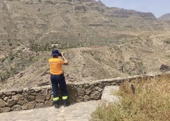  El Ayuntamiento cierra el merendero de Santa Lucía casco y emite un bando de Alcaldía pidiendo precaución por la alerta