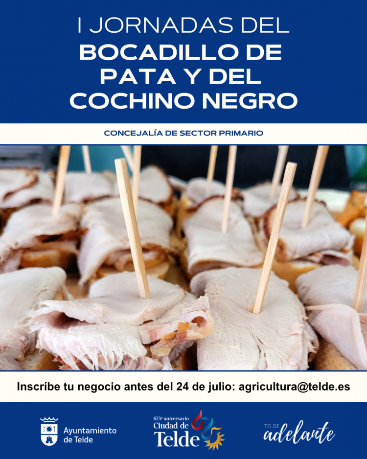Telde invita a la hostelería a participar en las I Jornadas del Bocadillo de Pata y del Cochino Canario 