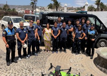 Unidron de la Policía Local de Telde comparte su experiencia operativa con el alumnado del programa de drones de Femepa