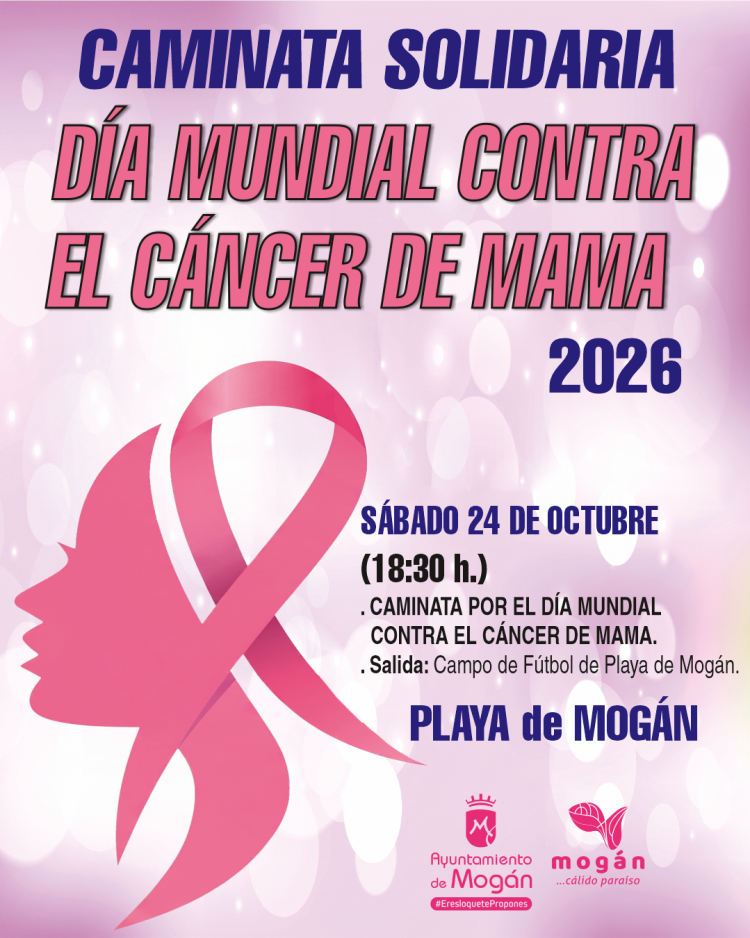 Playa de Mogán volverá a teñirse de rosa en apoyo a la lucha contra el cáncer de mama