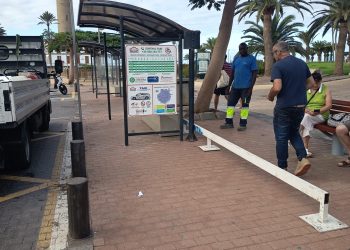 SBT inicia la instalación de las nuevas marquesinas para el transporte público