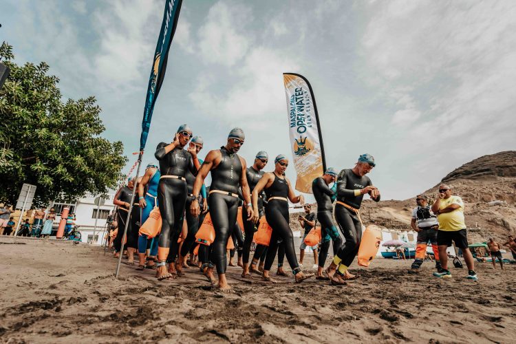 Maspalomas Open Water cuelga el cartel de lleno en un 15 aniversario récord, con 500 participantes