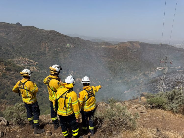 Telde agradece la rápida respuesta de los servicios de emergencia tras el incendio de Cazadores