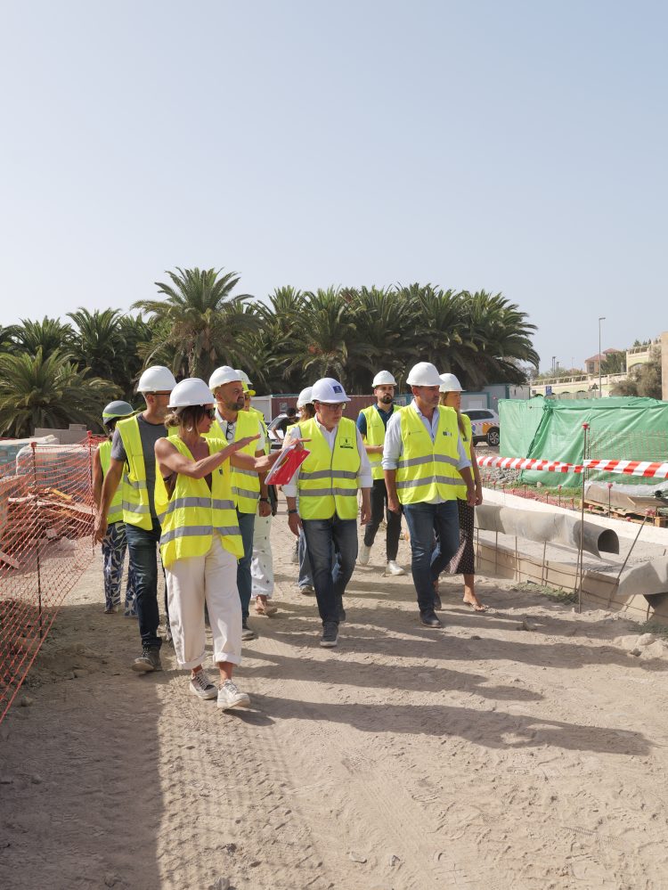 El Consorcio Maspalomas Gran Canaria visita la obra del  Mercado y supervisa El Oasis de Maspalomas