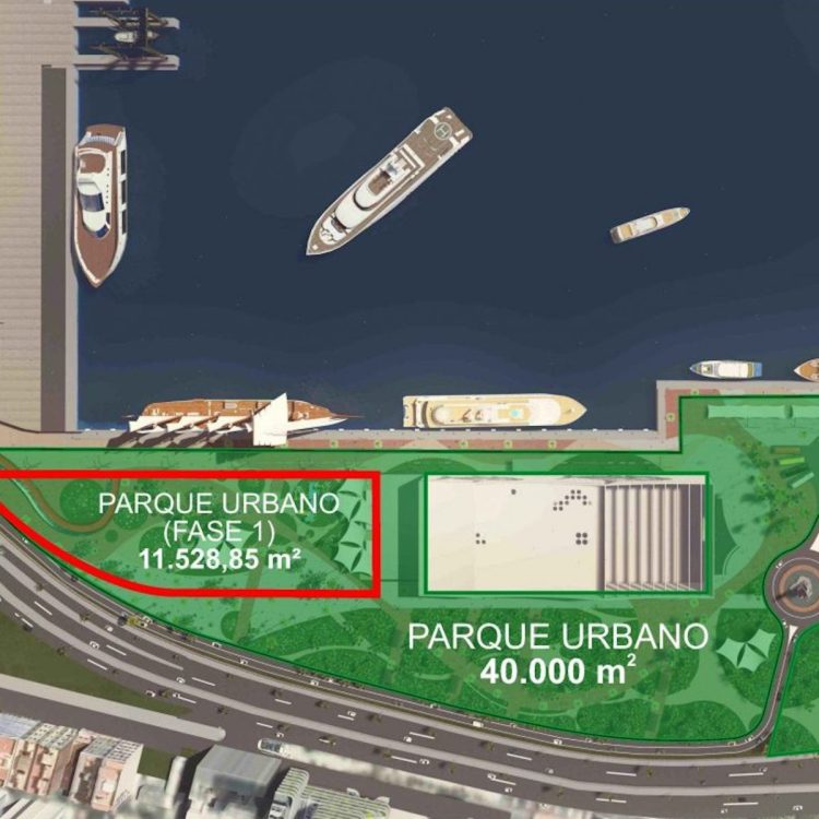 La Autoridad Portuaria de Las Palmas ultima las obras de la primera fase del futuro Parque Urbano del Puerto de Las Palmas